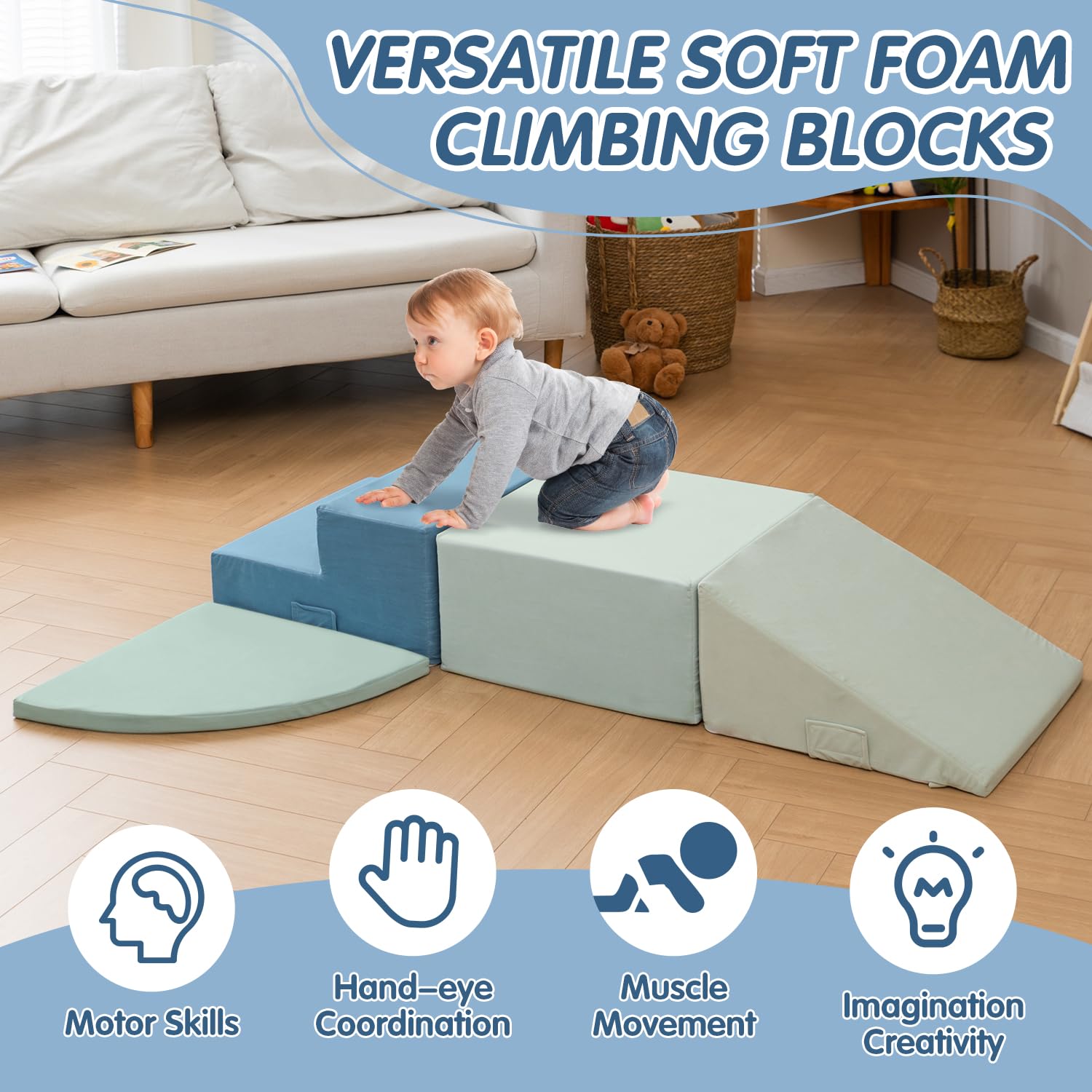 CAPAKIDS foam blocks expand after vacuum packaging note