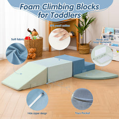 CAPAKIDS velcro-secure connections show stable block stacking