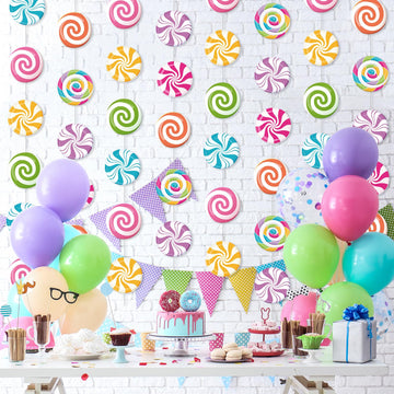 Capoda candy banner decor is pre-assembled for quick setup.