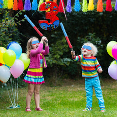 Capoda spider pinata color details show webs and patterns for themed decor