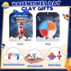 Capoda valentines cards and ribbon showcase space-themed designs for festive crafting.