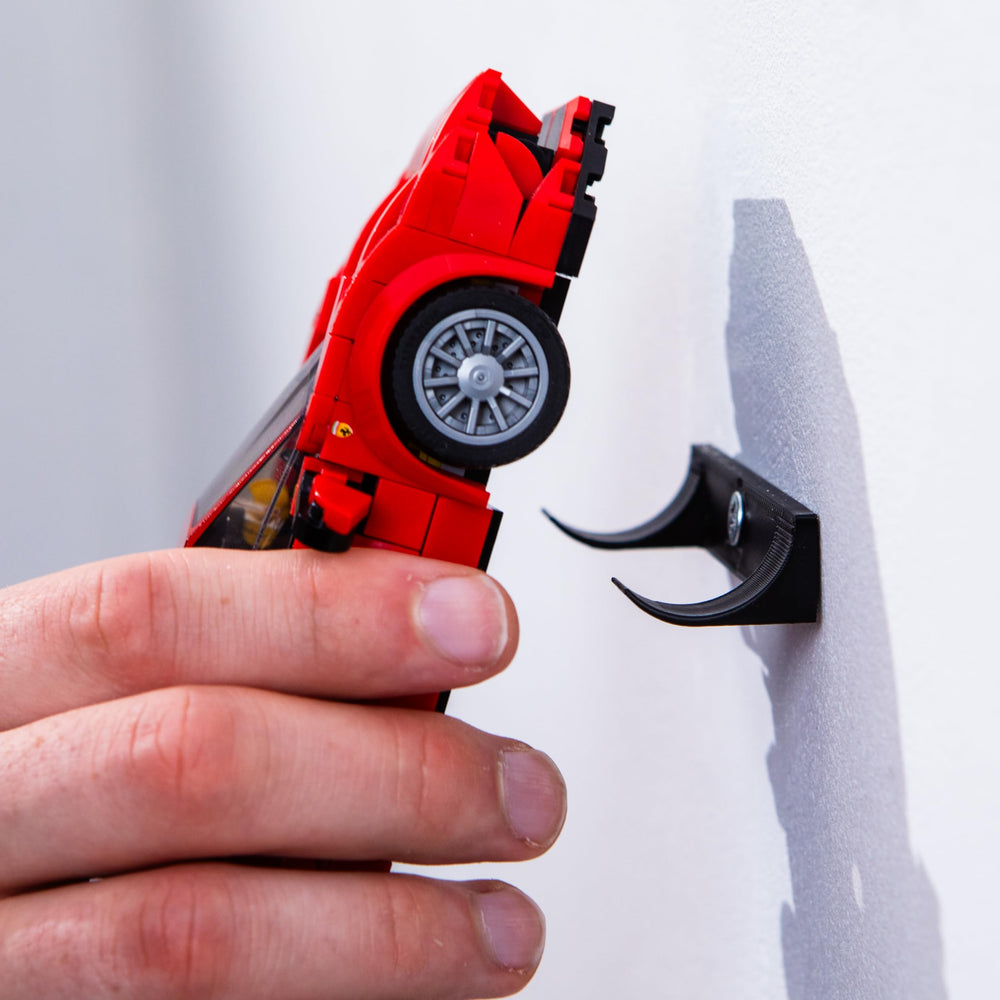 Capricorn Goods UK-made wall hook supports Speed Champions models