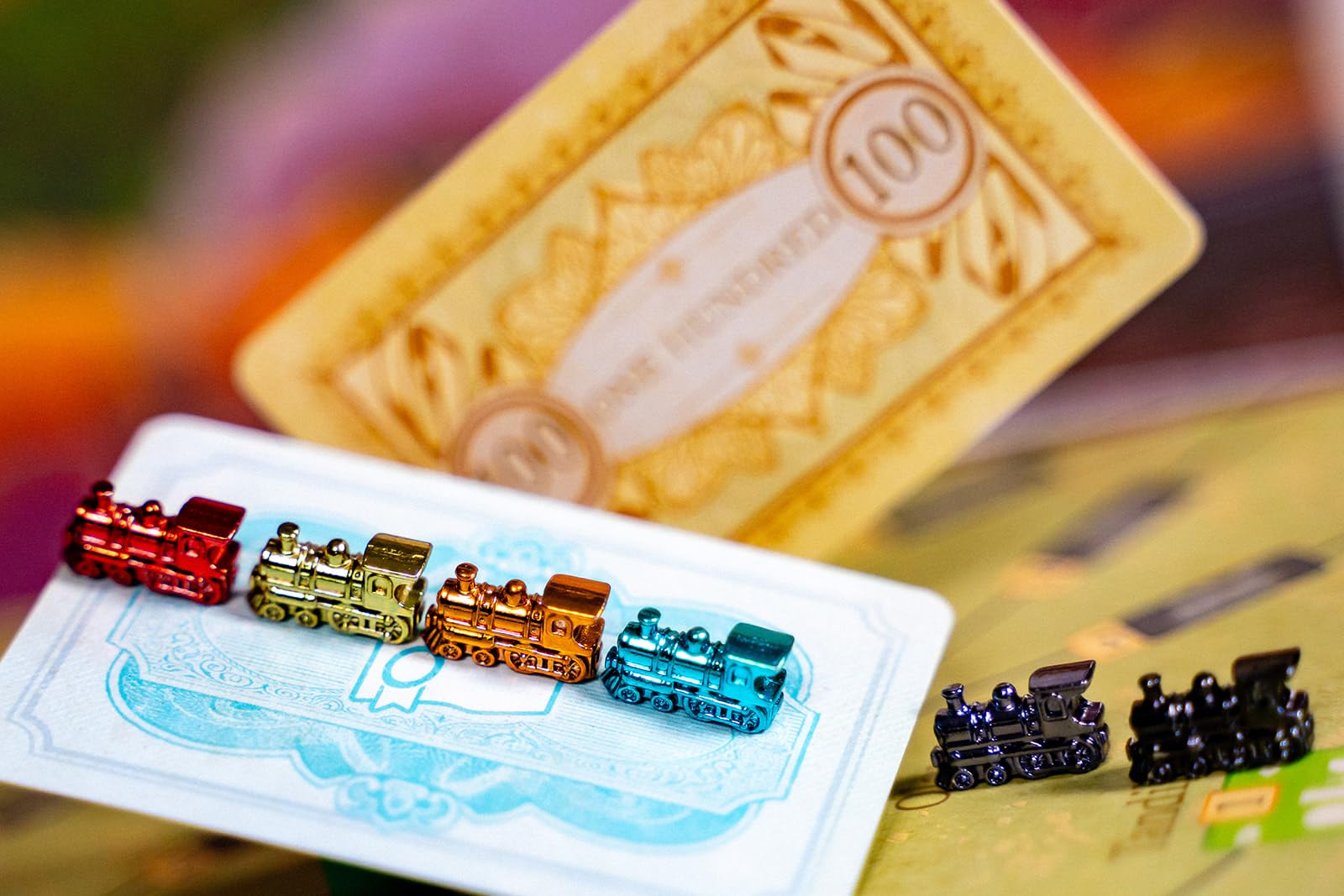 Capstone Games Age of Rail South Africa cities and stations represented for route planning.
