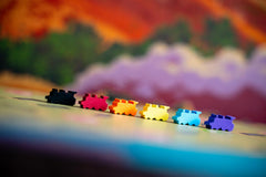 Capstone Games Age of Rail South Africa track tiles enable efficient network expansion.