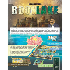 Capstone Boonlake action board emphasizes decisive turns for 1–4 players.