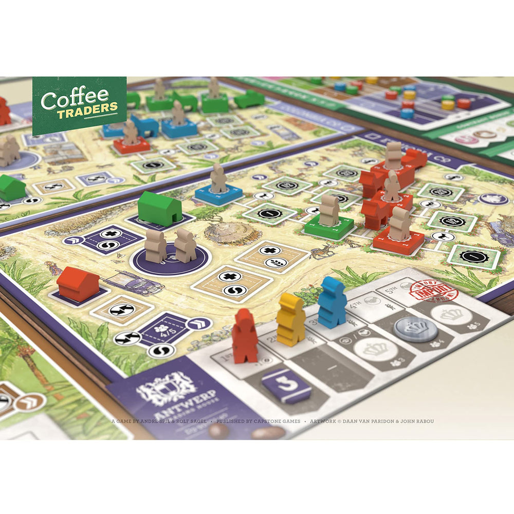 Capstone Coffee Traders wooden pieces for tactile action tracking