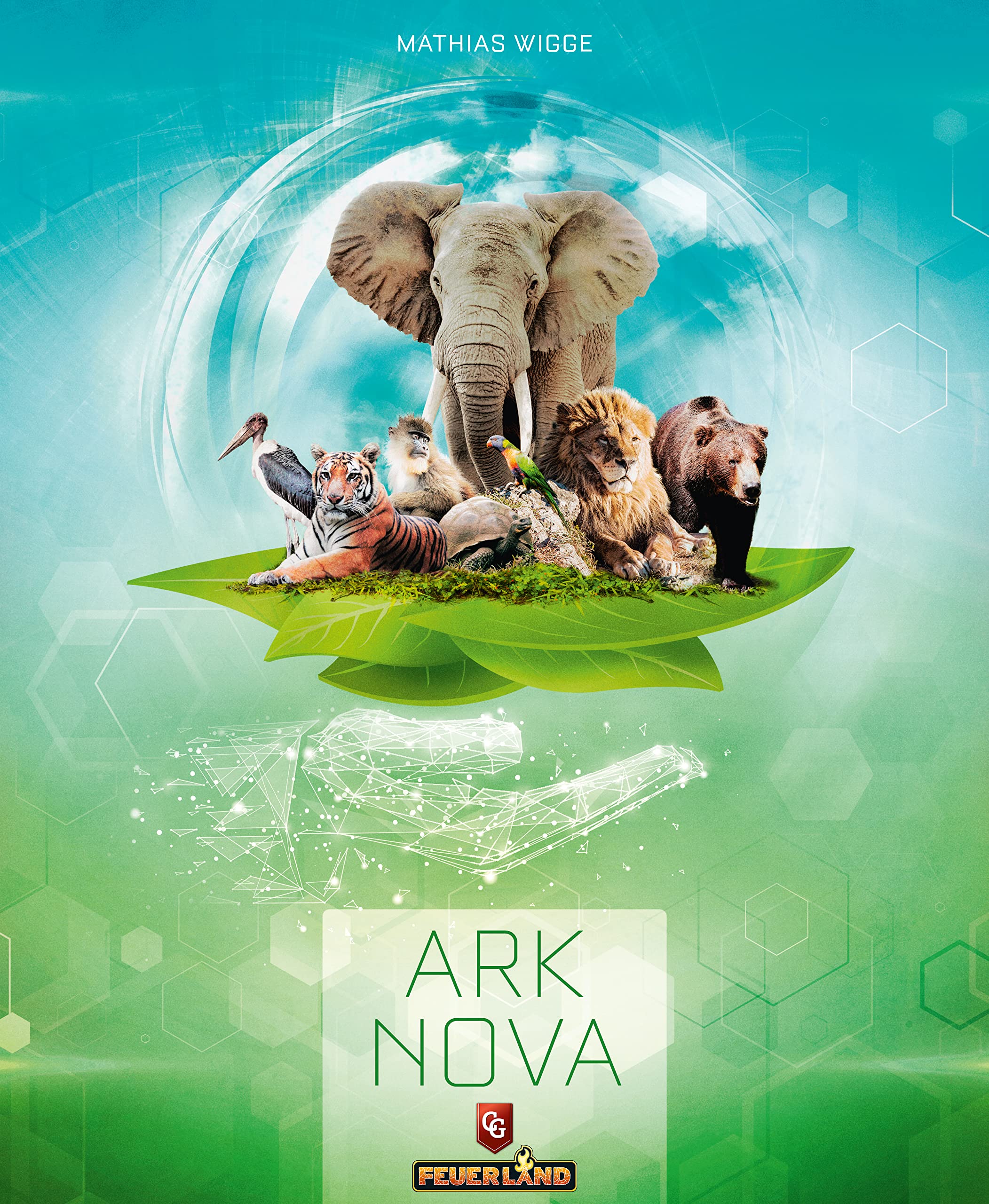 Capstone Games Ark Nova table setup highlights premium components