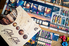Capstone Games Galileo Galilei detailed components enhance tactile play experience