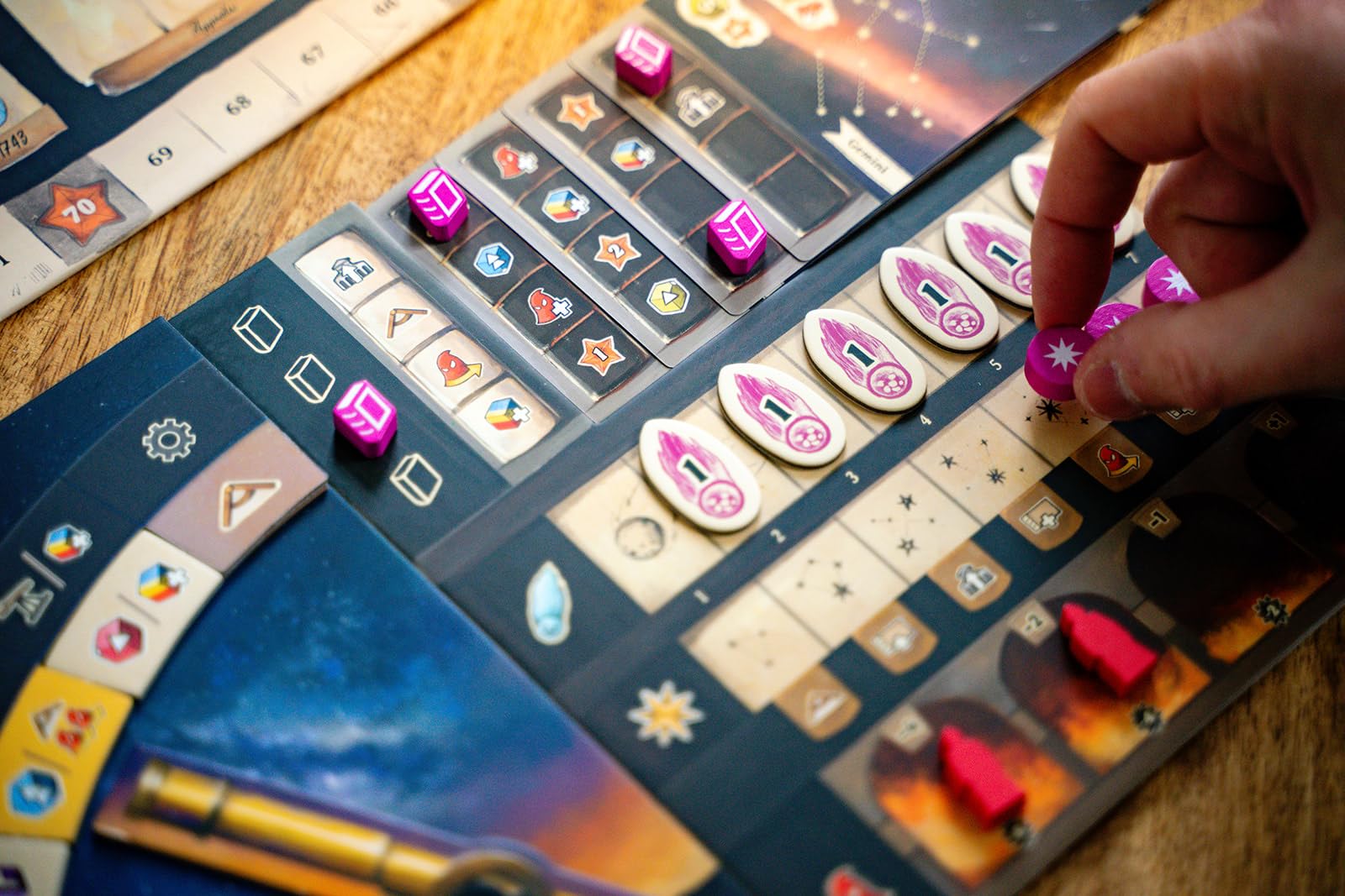 Capstone Games Galileo Galilei educational components support science-themed family play