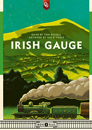 Capstone Games Irish Gauge board during setup for route planning.