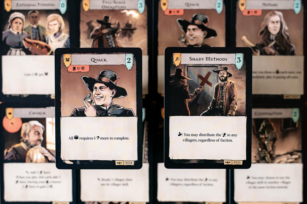 Capstone Games Pagan: Fate of Roanoke Maren Gutt artwork creates moody Roanoke atmosphere.