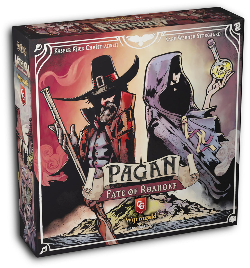 Capstone Games Pagan Witch card with ritual cues enabling strategic play.