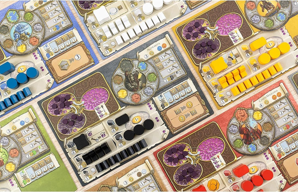 Temples and cults setup in Terra Mystica Big Box