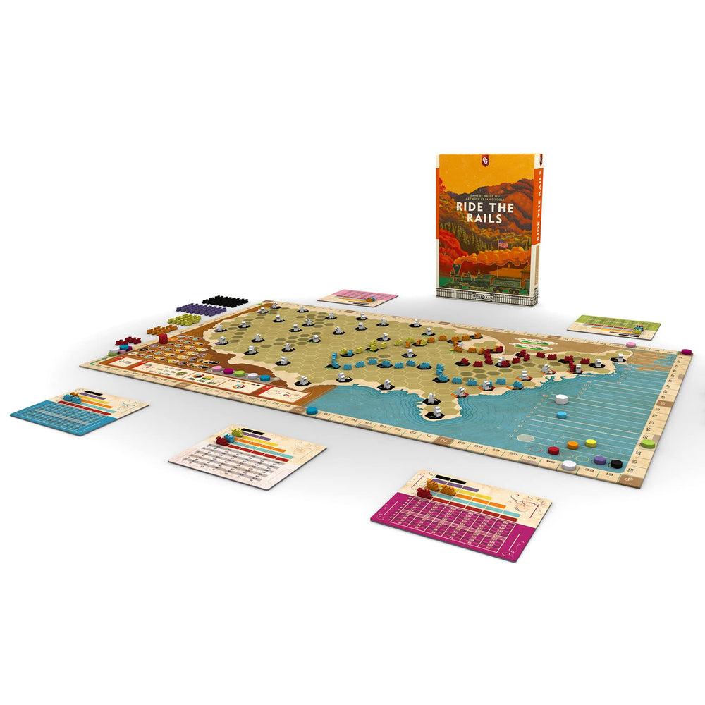 Capstone Games Ride The Rails Denver routes showcase expansive network planning.
