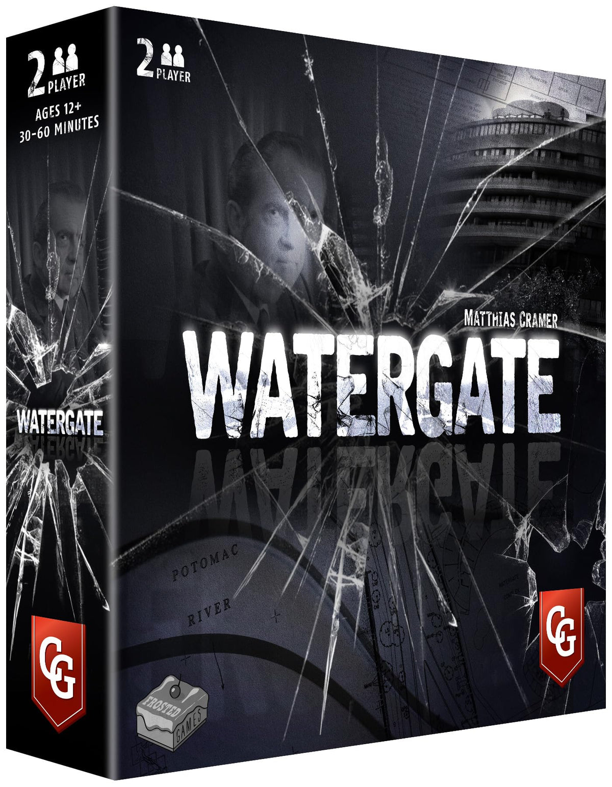 Capstone Games Watergate deck in action, showcasing card-driven strategy during a tense face-off.