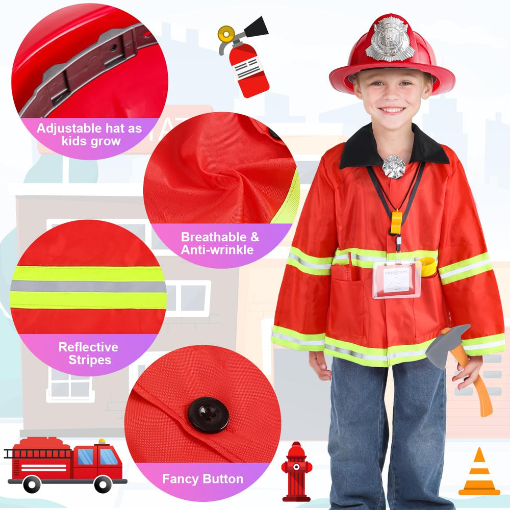 Captain Chaowing firefighter accessories set with axe and flashlight for authentic role play