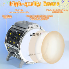 Captain Chaowing kids drum small drum enhances imaginative play and rhythmic practice