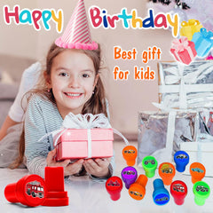 Car and Truck Stamps 12pc set kids using for creative stamping activities.