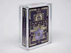 Carat X1 card case in clear acrylic with magnetic seal protects decks and provides unobstructed viewing.