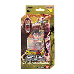 Dragon Ball Super TCG 20 SD20 yellow transformation deck back view for tactical setup.