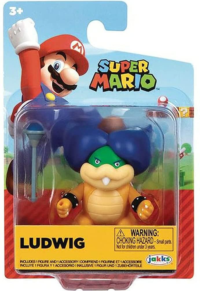 Card Game Super Mario Wave 31 Ludwig Von Koopa figure front view for display and collection