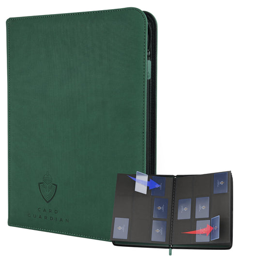 Card Guardian 9-pocket binder front cover showing reinforced protection.