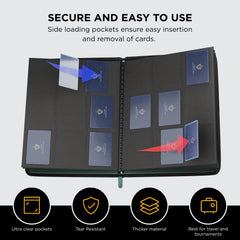 Card Guardian size 13-8x9-64 inches with inner pockets for sleeves.