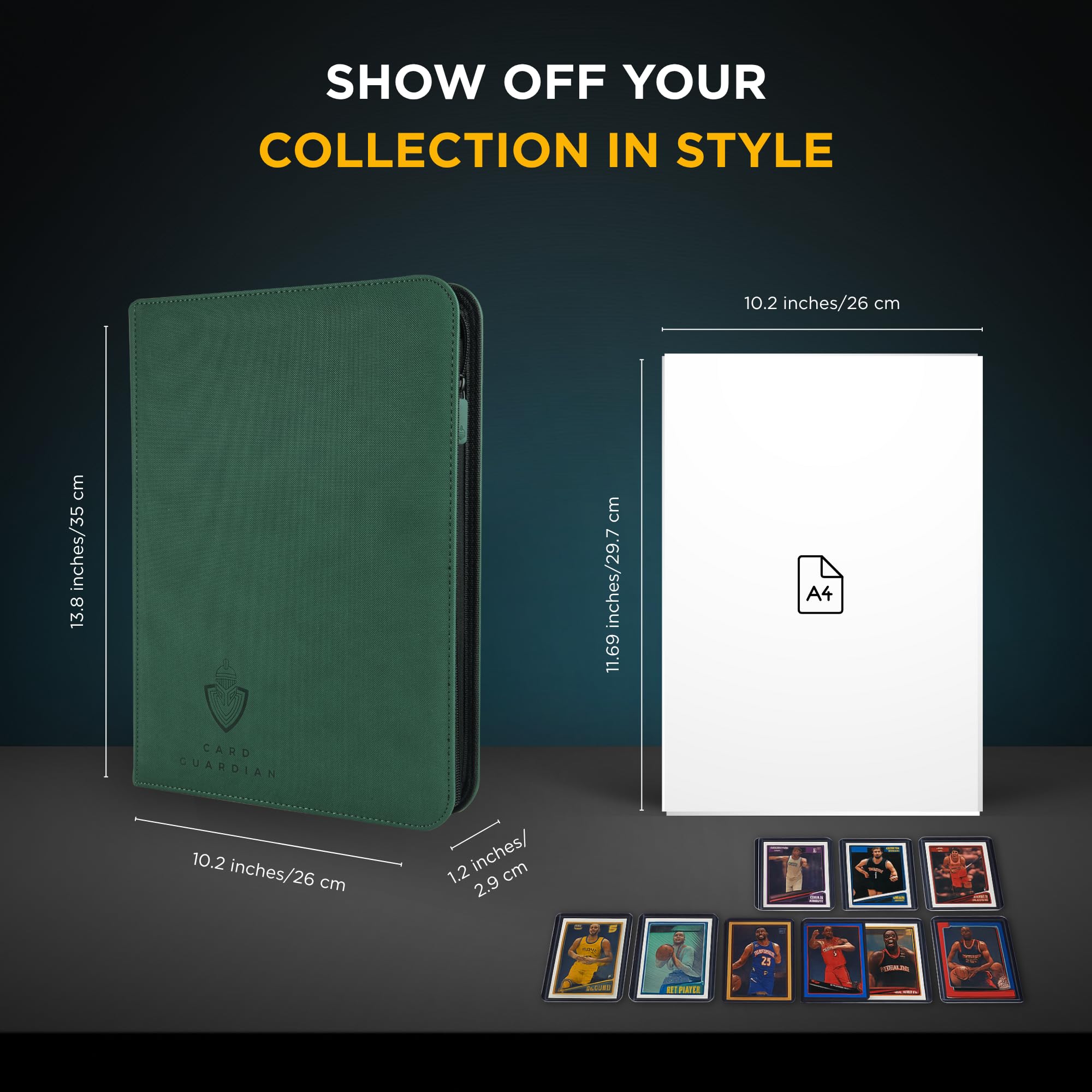 Card Guardian sleeve-friendly design works with standard sleeves.