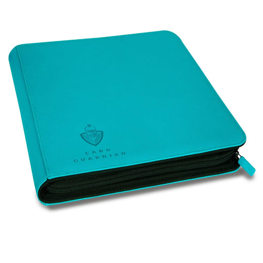 Card Guardian teal binder front cover protecting cards with premium design.