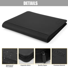 CARDBINDER Toploader 9-pocket pages layout demonstrating 288-card capacity.