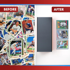 Cardboard Gold 35pt toploader provides crystal-clear visibility for easy viewing.