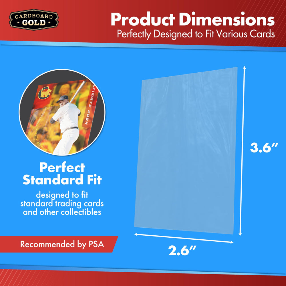Cardboard Gold penny sleeves offer archival-quality protection against wear and dust.