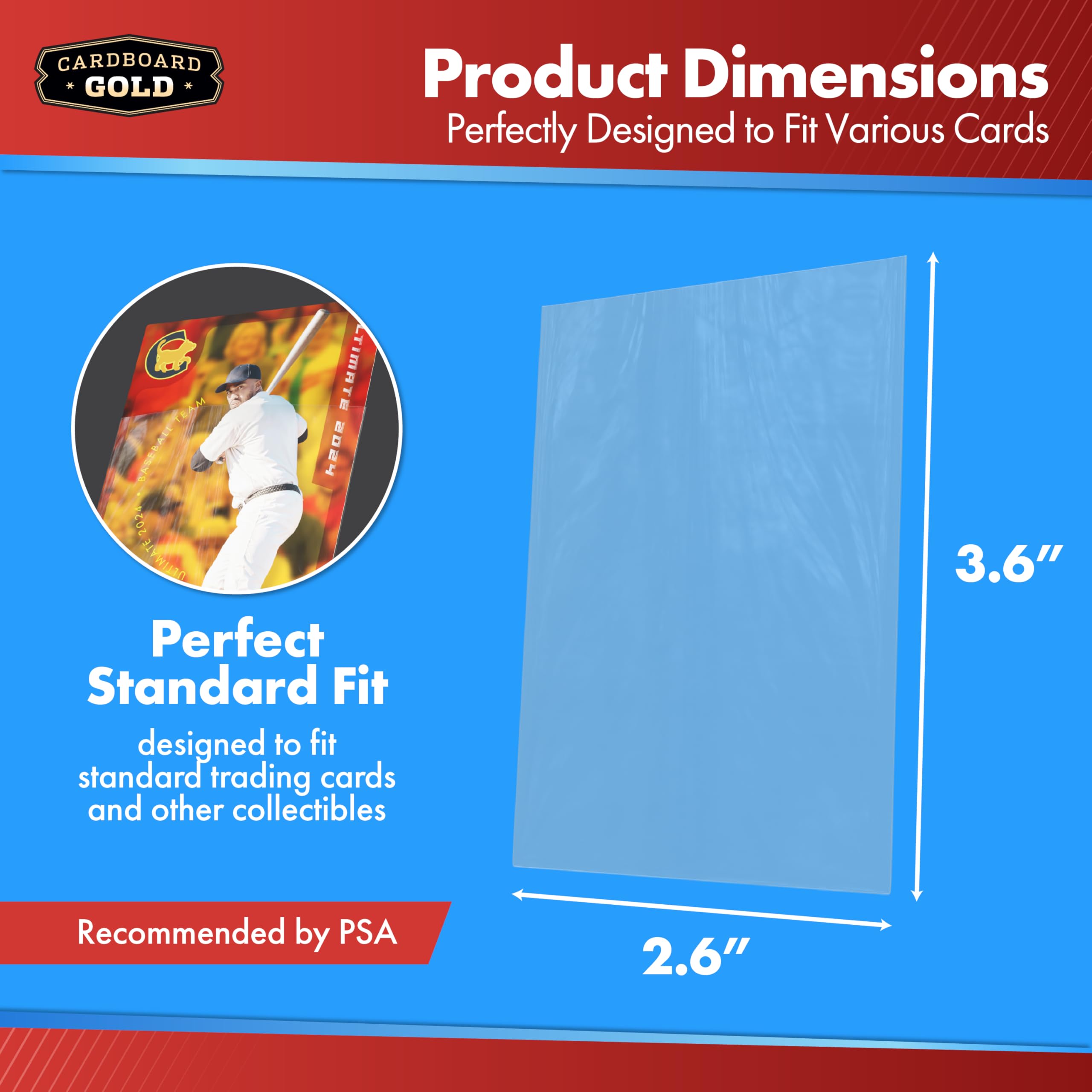 Cardboard Gold Penny Sleeves offer durable archival protection for long-term card preservation.