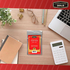 Cardboard Gold transparent display friendly bag showcases collections beautifully