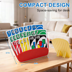 Cardholder three-tier design keeps multiple decks neatly organized for quick access
