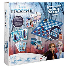Cardinal Disney Frozen 2 6-in-1 game house Checkers for strategic play.