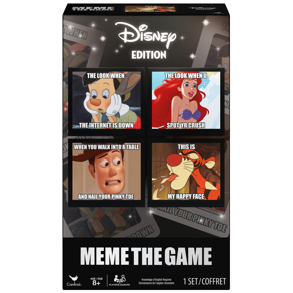 Cardinal Meme the Game Disney theme image for family game night fun