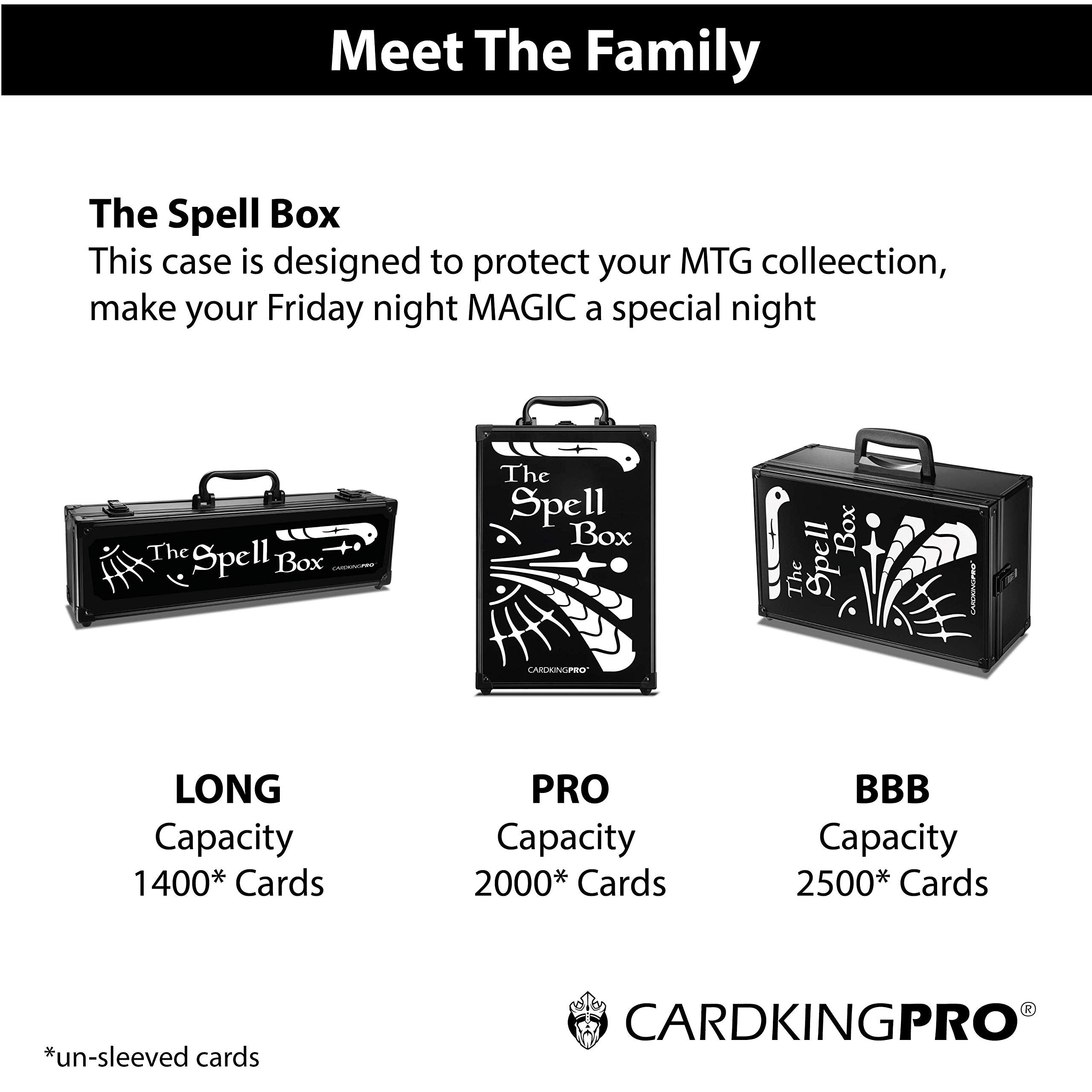 CardKingPro compact design helps organize loose unsleeved cards efficiently.