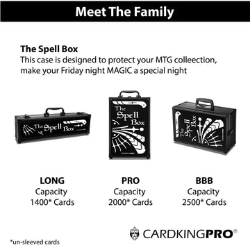 CardKingPro compact design helps organize loose unsleeved cards efficiently.