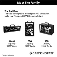 CardKingPro compact design helps organize loose unsleeved cards efficiently.
