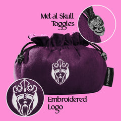 CardKingPro Immense Dice Bag opening diameter 220mm for easy reach.