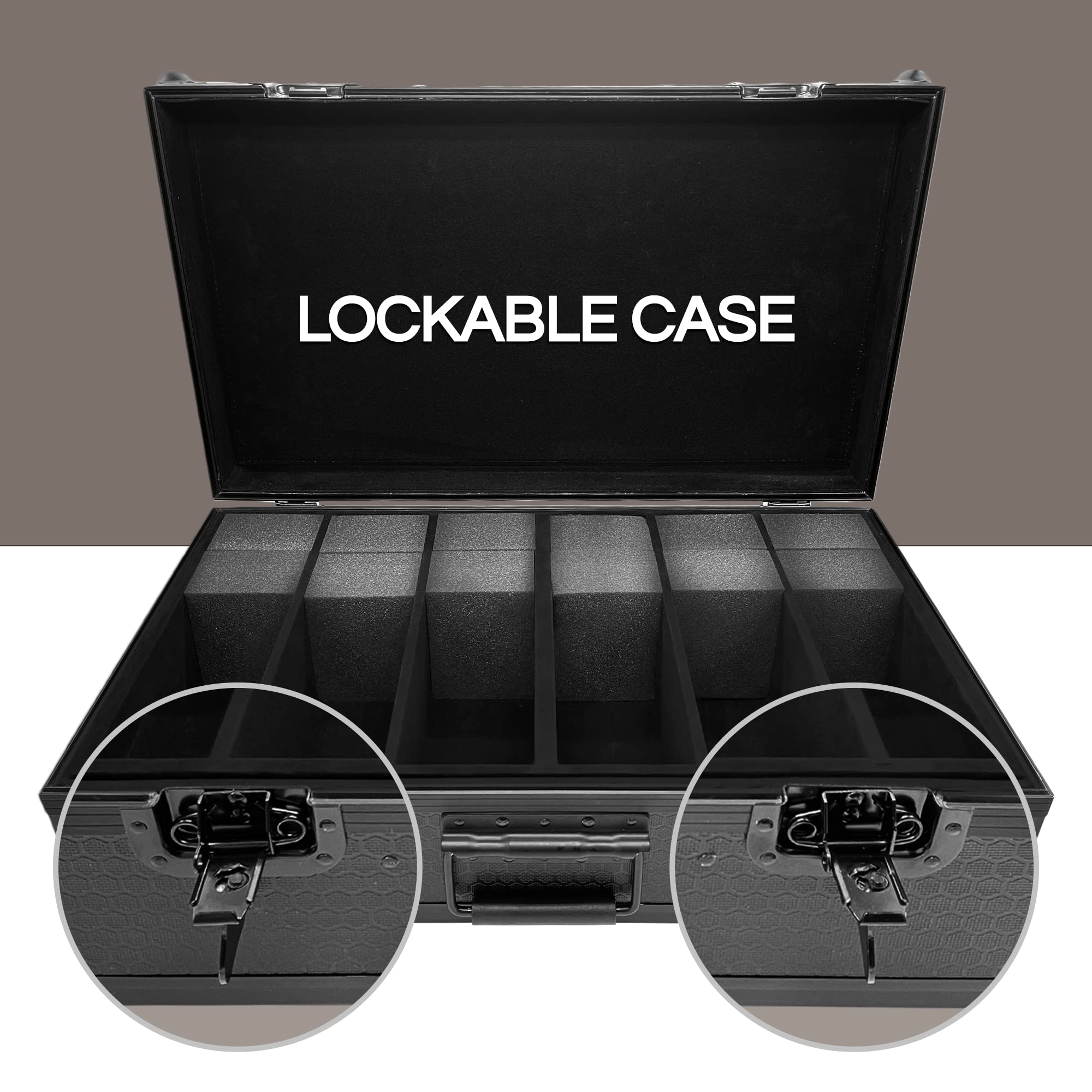 CardKingPro KingCollector padlock-ready security keeps collections safely stored.