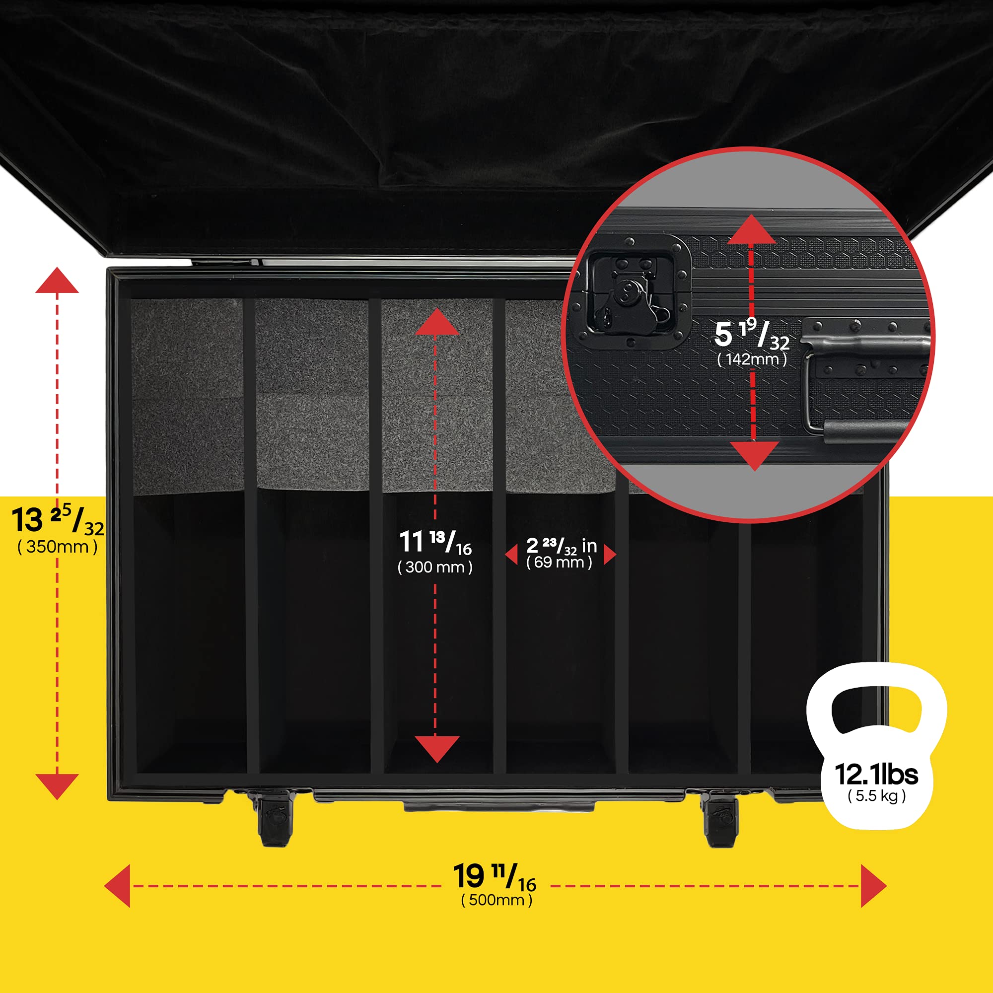 CardKingPro KingMega heavy-duty handle enables easy carrying when loaded.