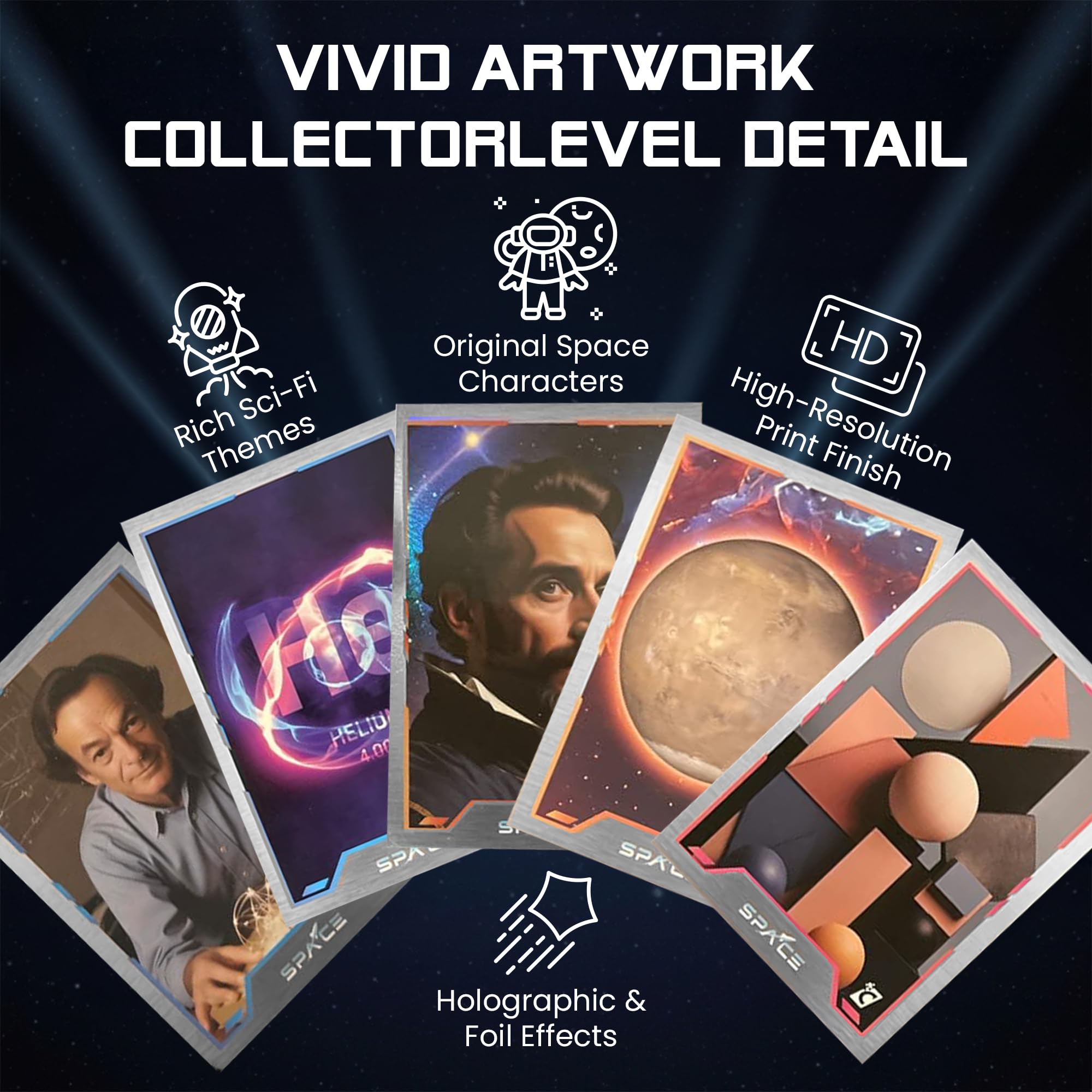 Cardsmiths Space Galactic Edition constellation refractor cards add depth to the gallery.