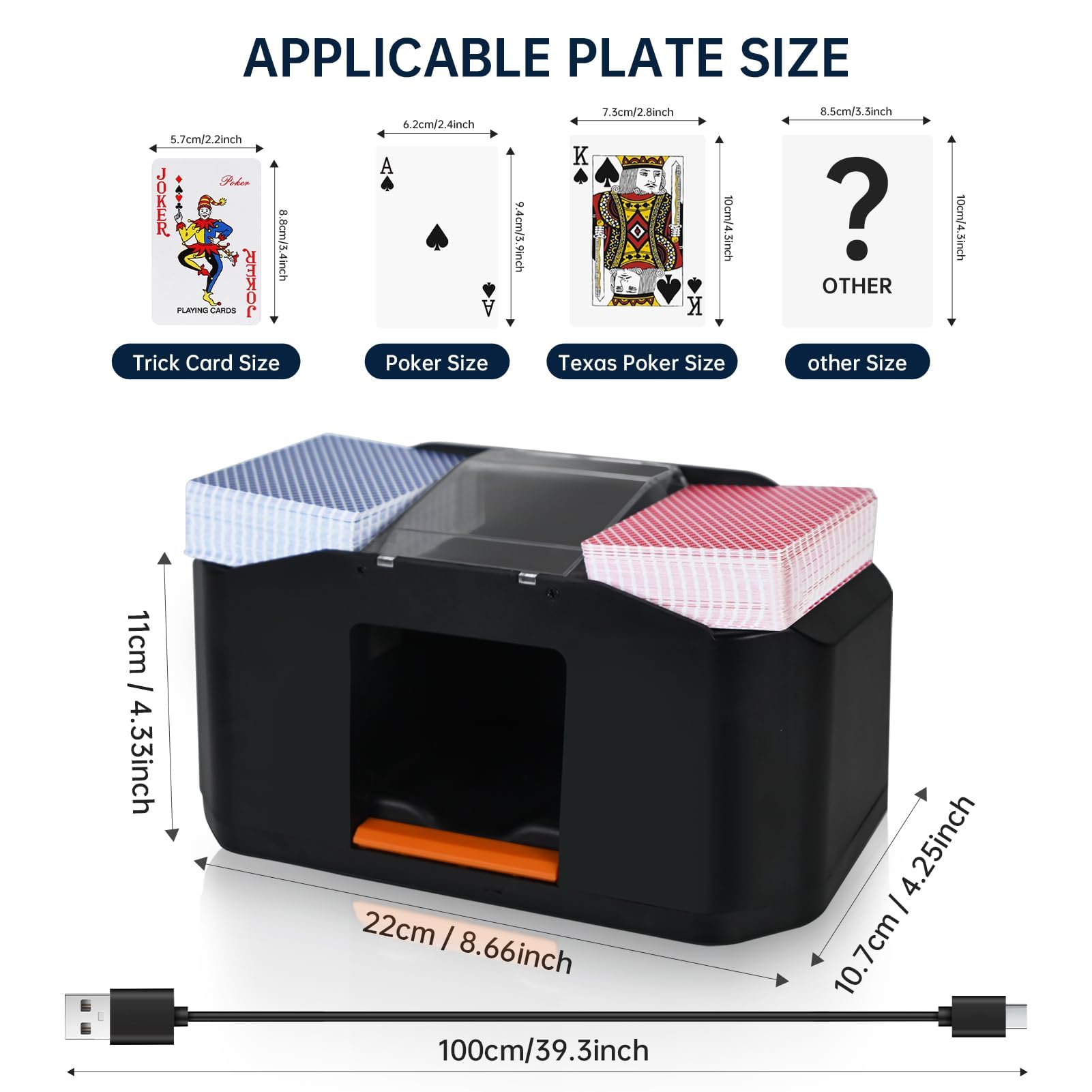CARDSPIN compact, portable design ideal for travel and game nights.