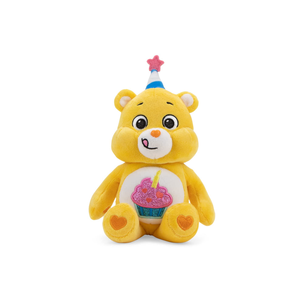 Care Bears Birthday Bear with glitter eyes, a soft hug buddy for playtime