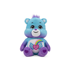 Care Bears Dream Bright Bear plush with glitter, perfect for cuddles and imaginative play.