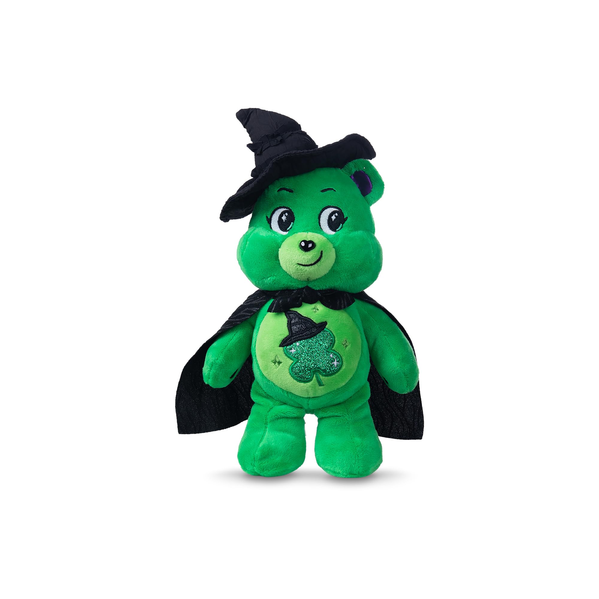 Care Bears Elphaba cape close-up; highlights cape and hat features.
