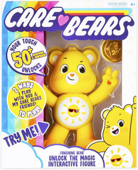 Care Bears Funshine Bear interactive figure close-up of paws and nose for responsive play