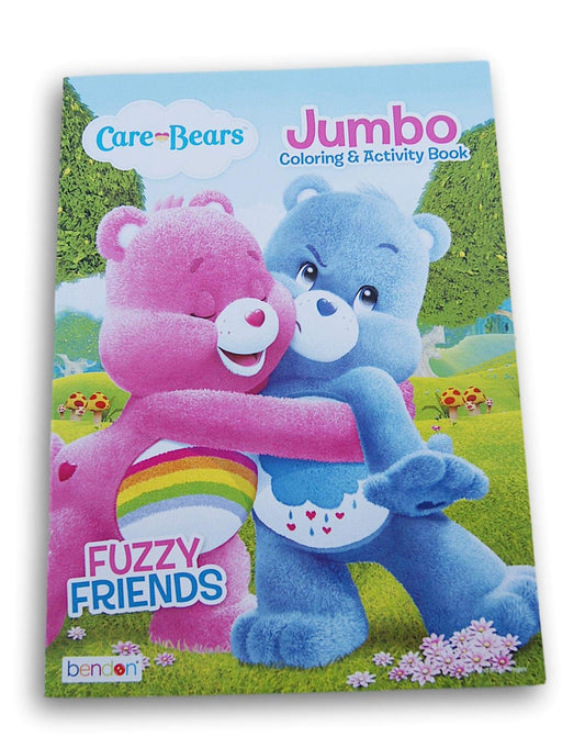 Care Bears Fuzzy Friends cover featured with friendly characters for kids' creative coloring